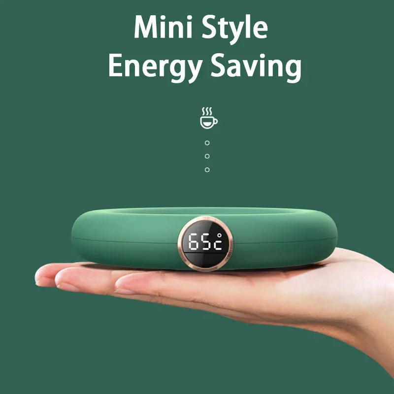 USB Coffee Mug Warmer for Tea Milk Water Drinks 3 Temperatures Electric Beverage Cup Warmer for Home Office Desk Use Gift Idea